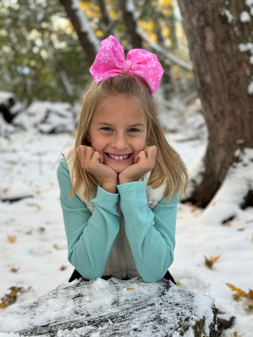 Winter Bow | Blush Blizzard