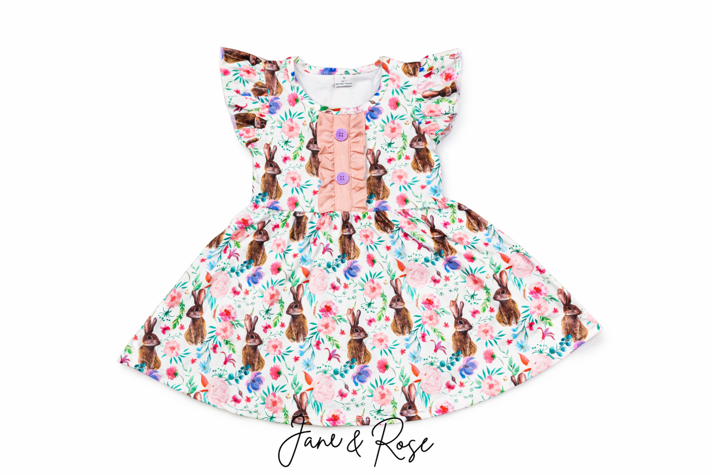 Ruffle Sleeve Dress | Cadbury