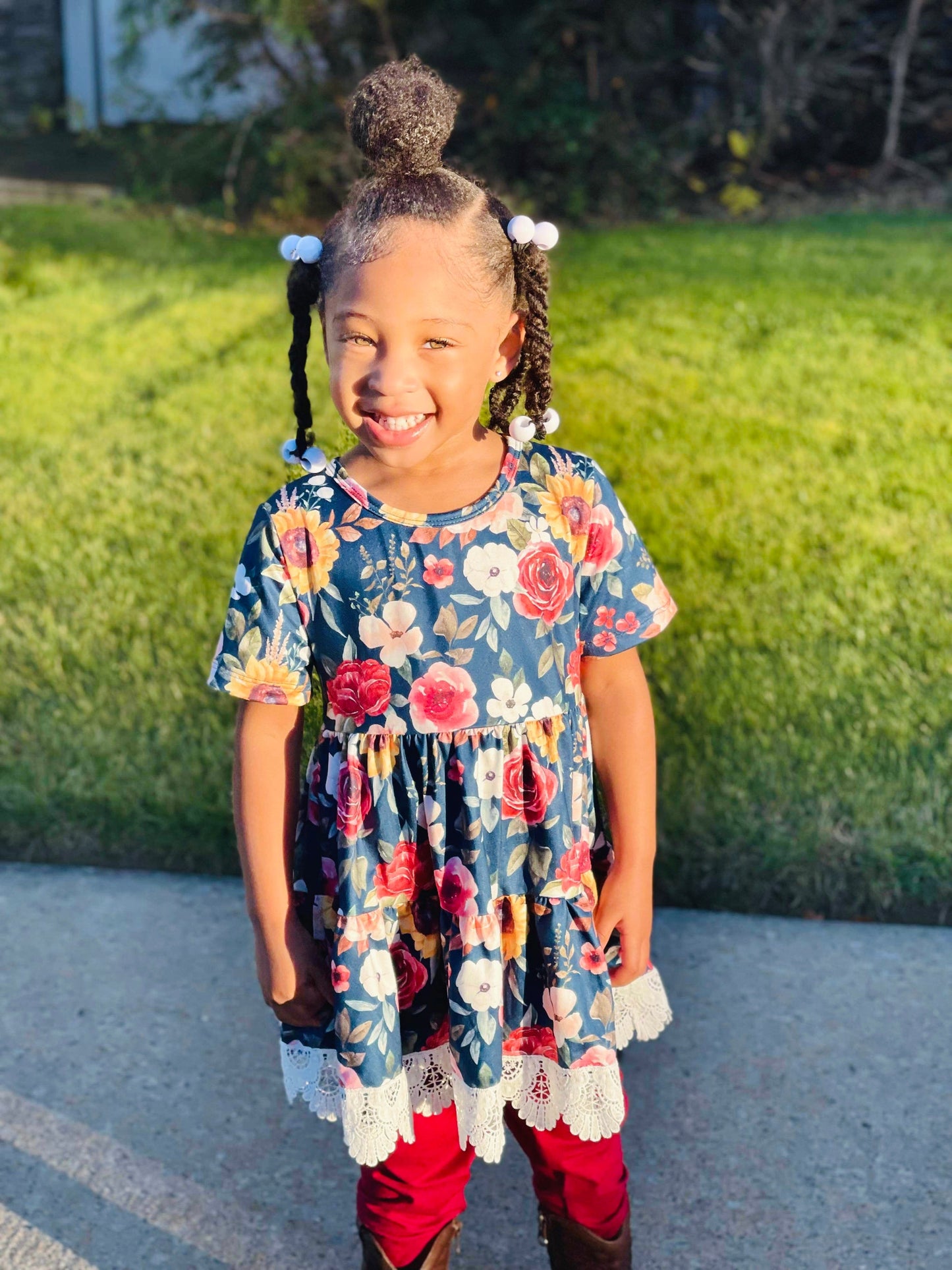 Tiered Peplum Set | Sunflower Woods