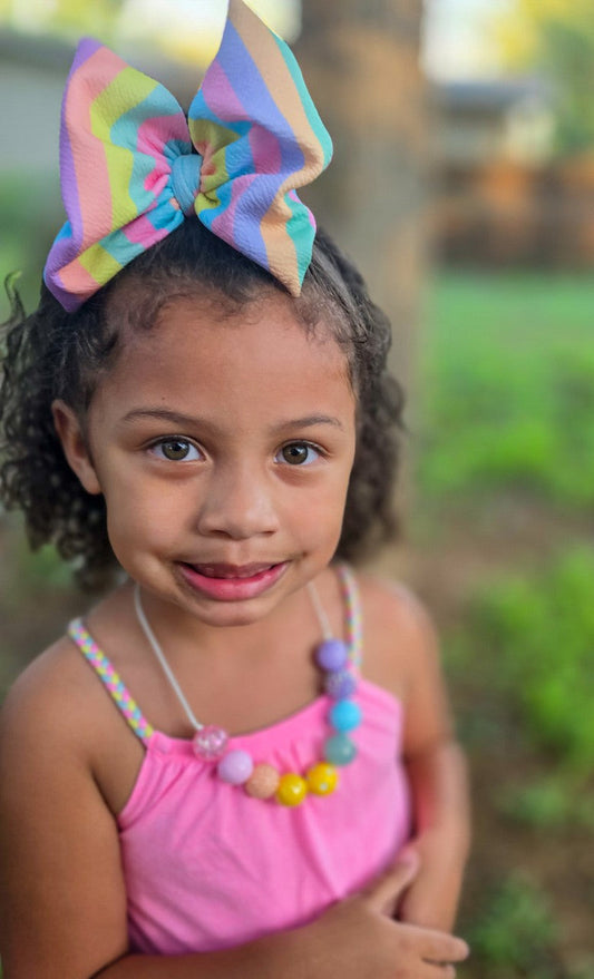 Tie Dye Bow | Sherbet Punch