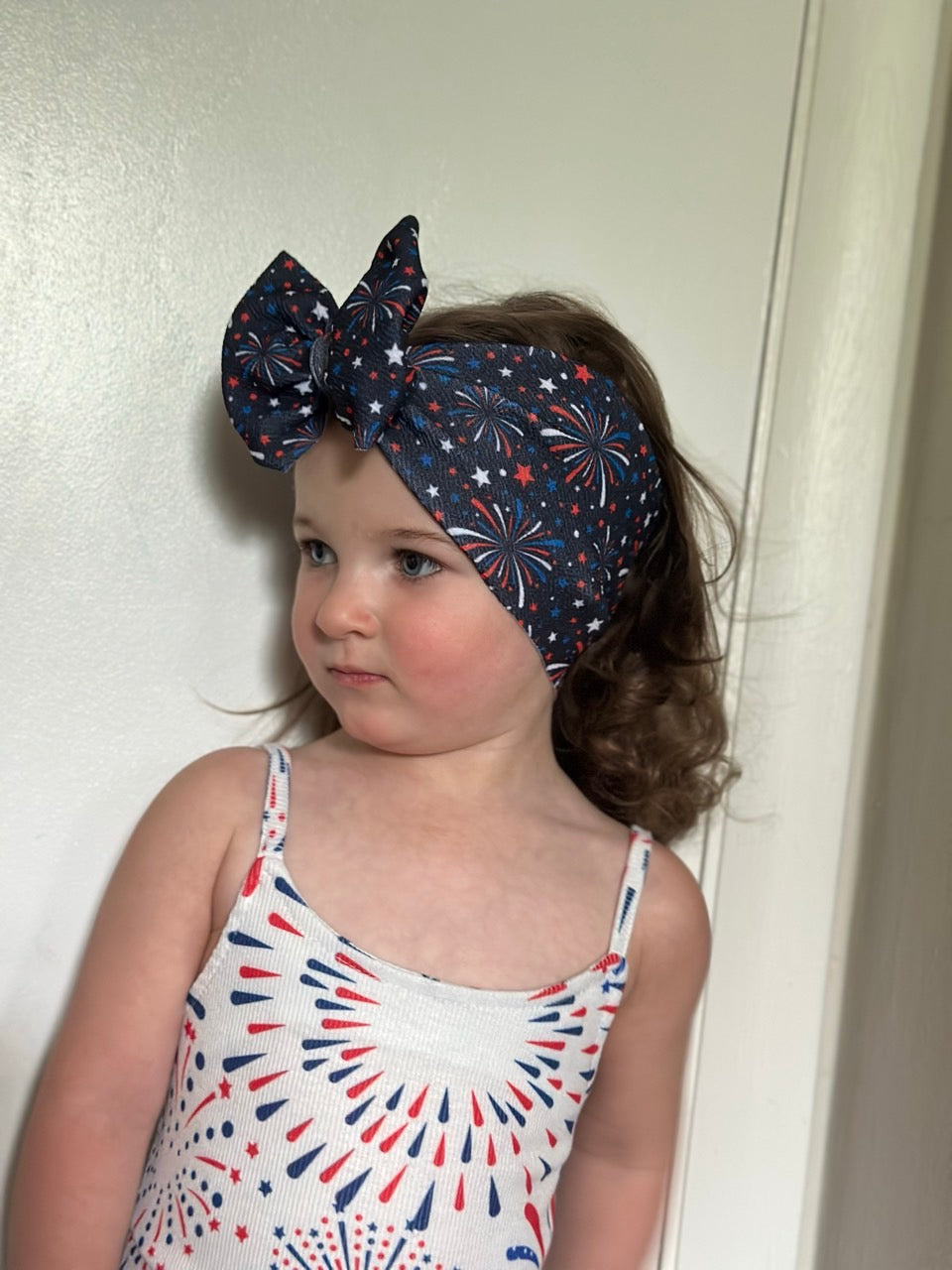 Patriotic Bow | Red, White, & Boom