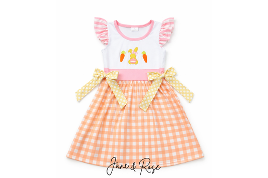 Embroidered Bow Tank Dress | Funny Bunny