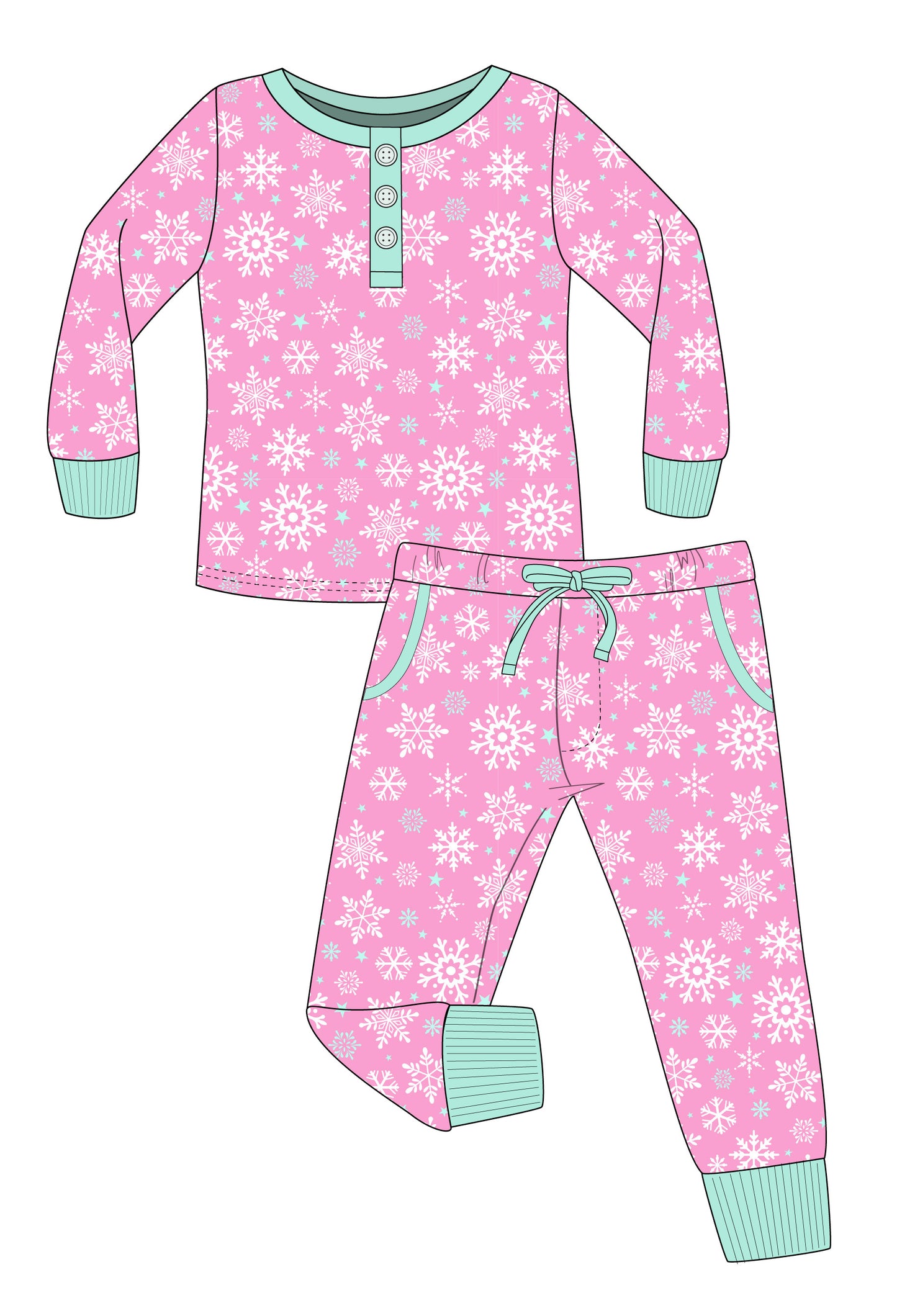 DBP 2 Piece Set | Blush Blizzard