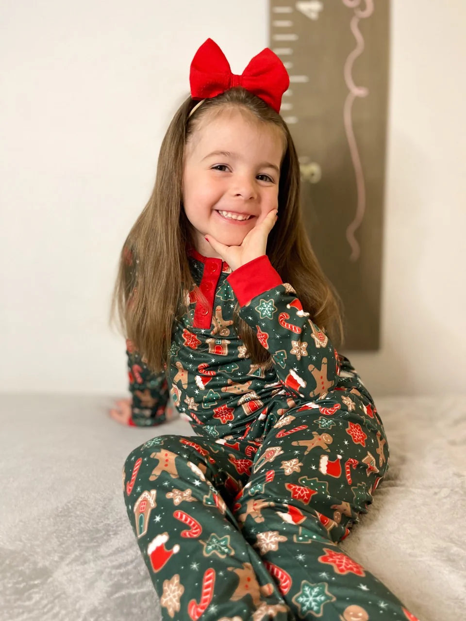Long Sleeve 2 Piece Lounge Set |Cookies for Santa