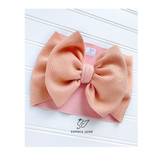 Shimmer Bow | Sparkling Peach Tea