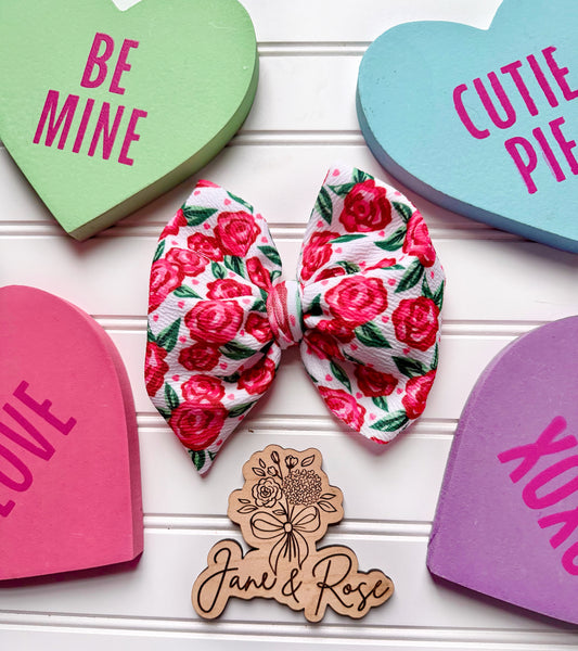 Floral Bow | Roses are Red