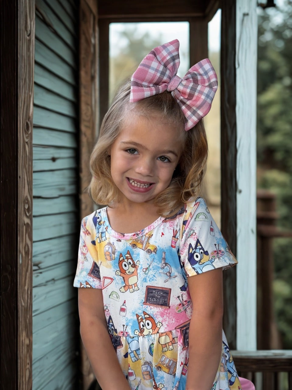Plaid Bow | Chestnut & Berries