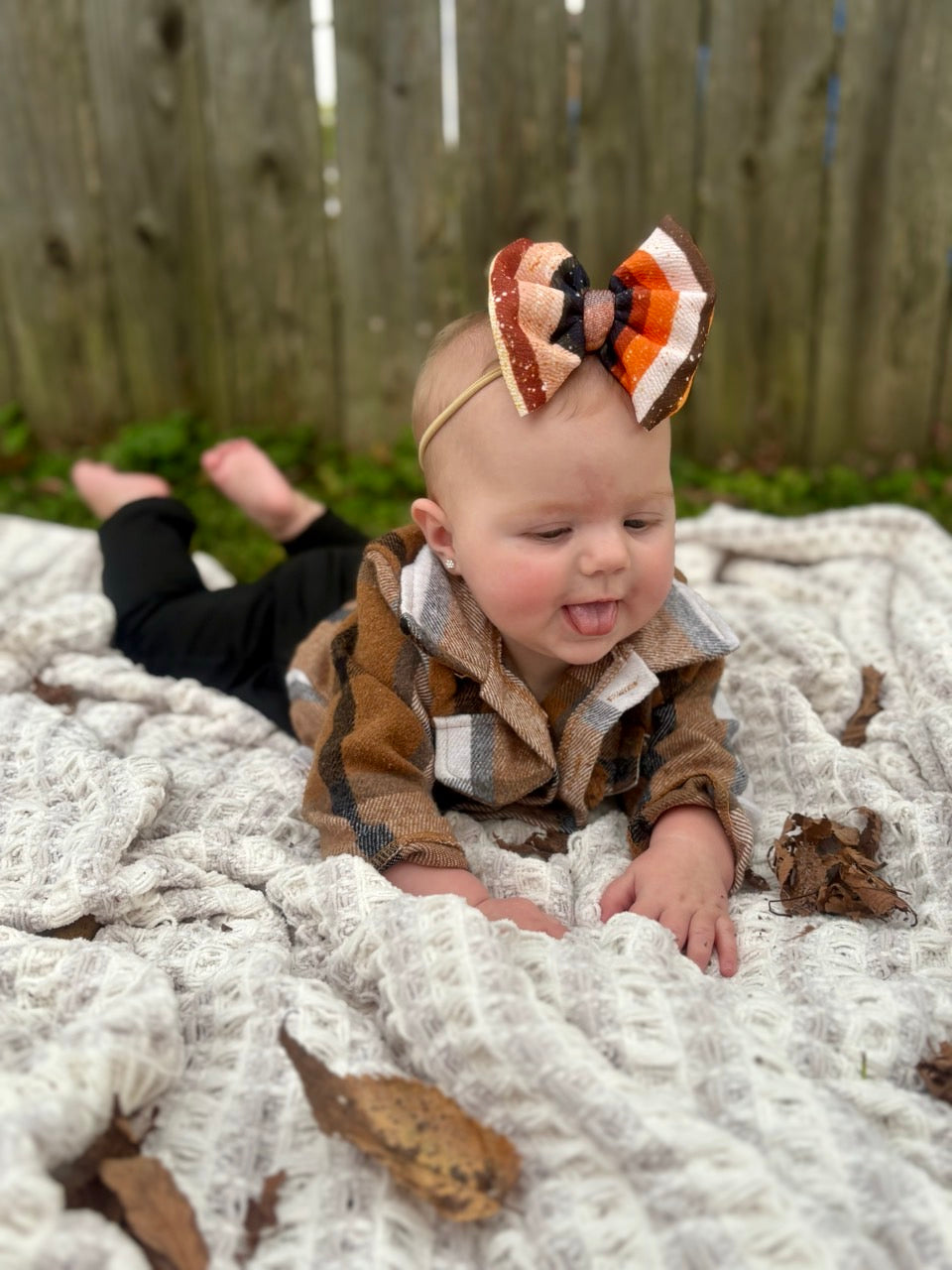 Stripe Bow | Russet Stripes