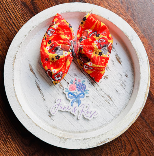 Football Bow | Kansas City