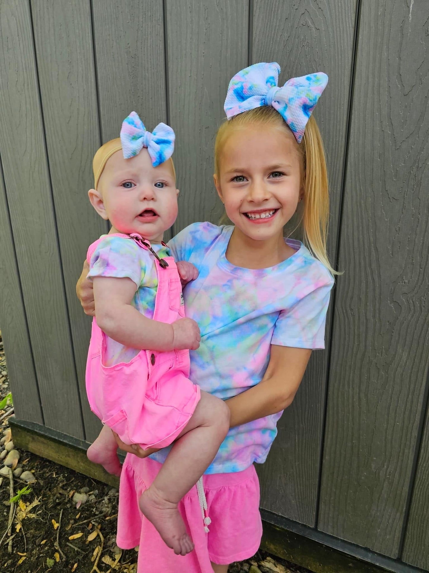 Tie Dye Bow | Cotton Candy Apple Infusion