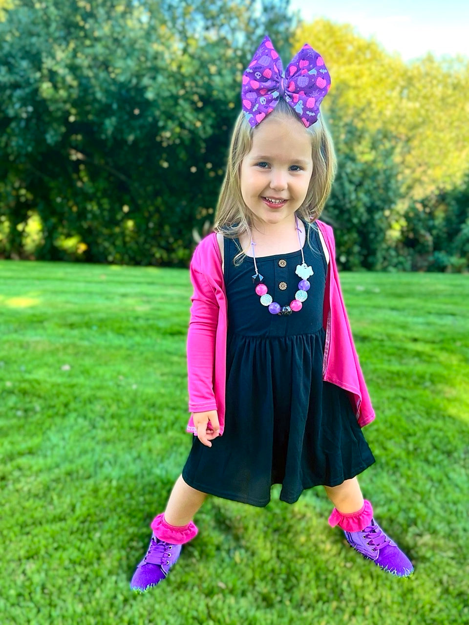 Halloween Bow | Purple Potion
