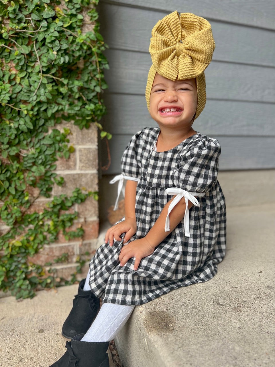 Urban Rib Knit Bow | Butterscotch