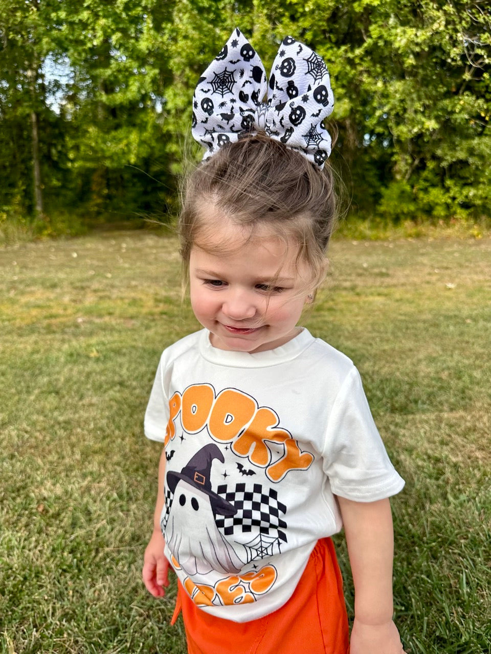 Halloween Bow | Cobwebs