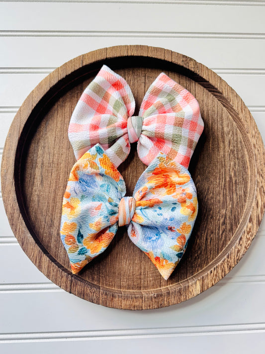 Plaid Bow | Coastal