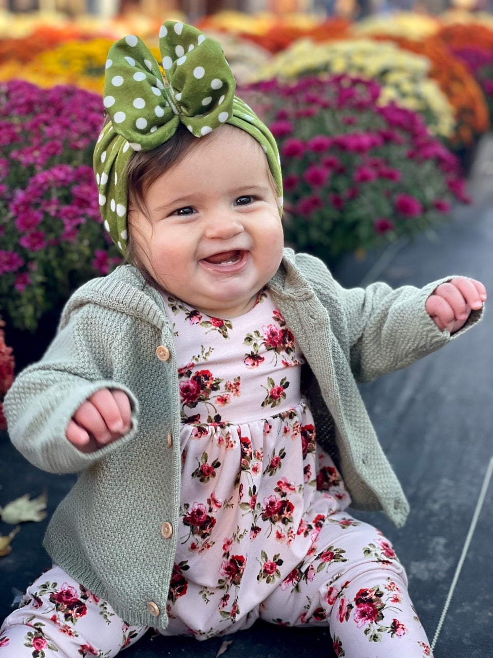 Spotted Bow | Olive