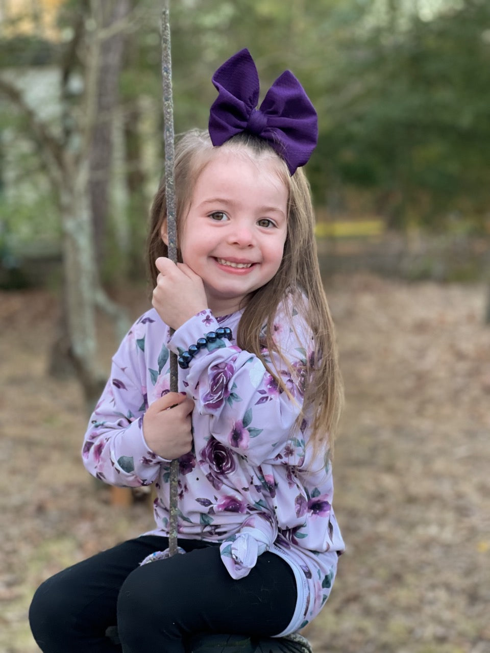 Solid Bow | Grape Jelly