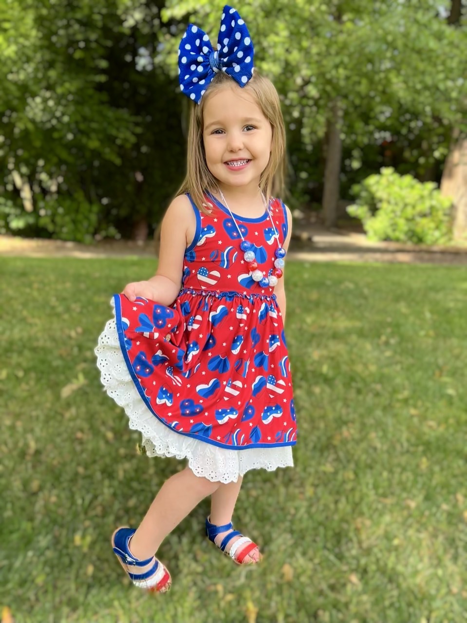 Patriotic Bow | Spotted Sapphire