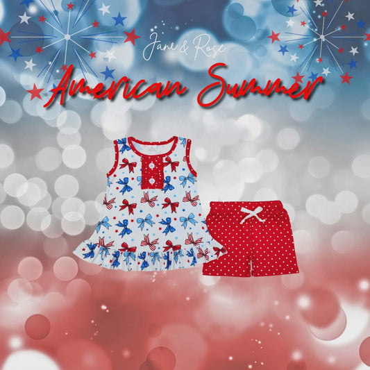 Ruffle Tank & Shorts Set | Sunset Sailing