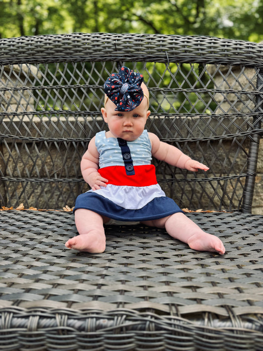 Patriotic Bow | Red, White, & Boom