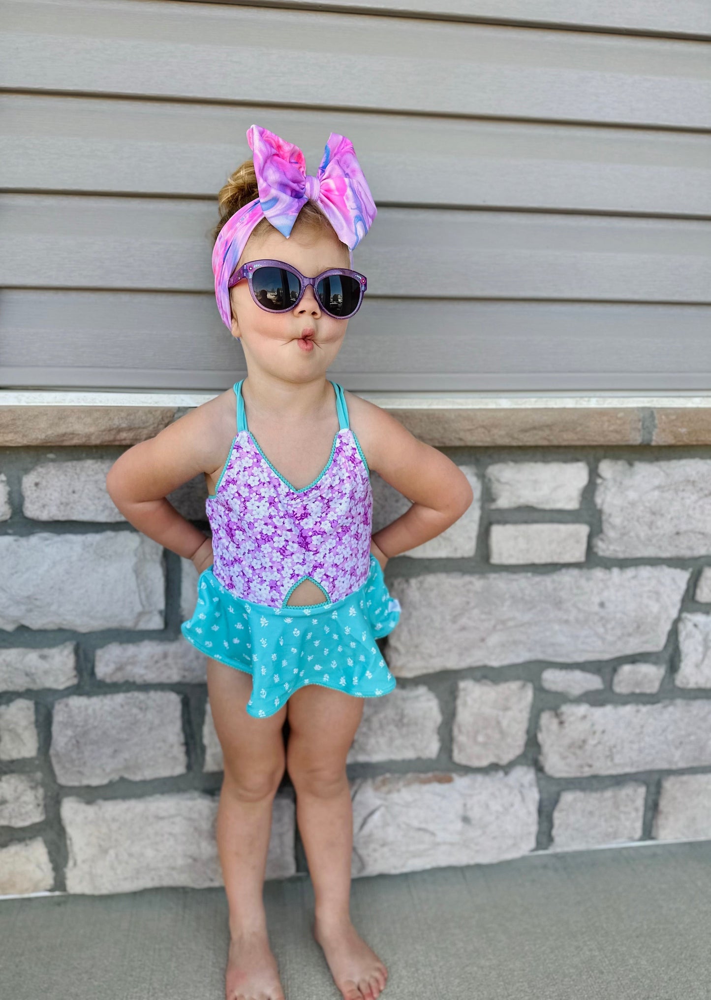 Swim Bow | Candy Swirl