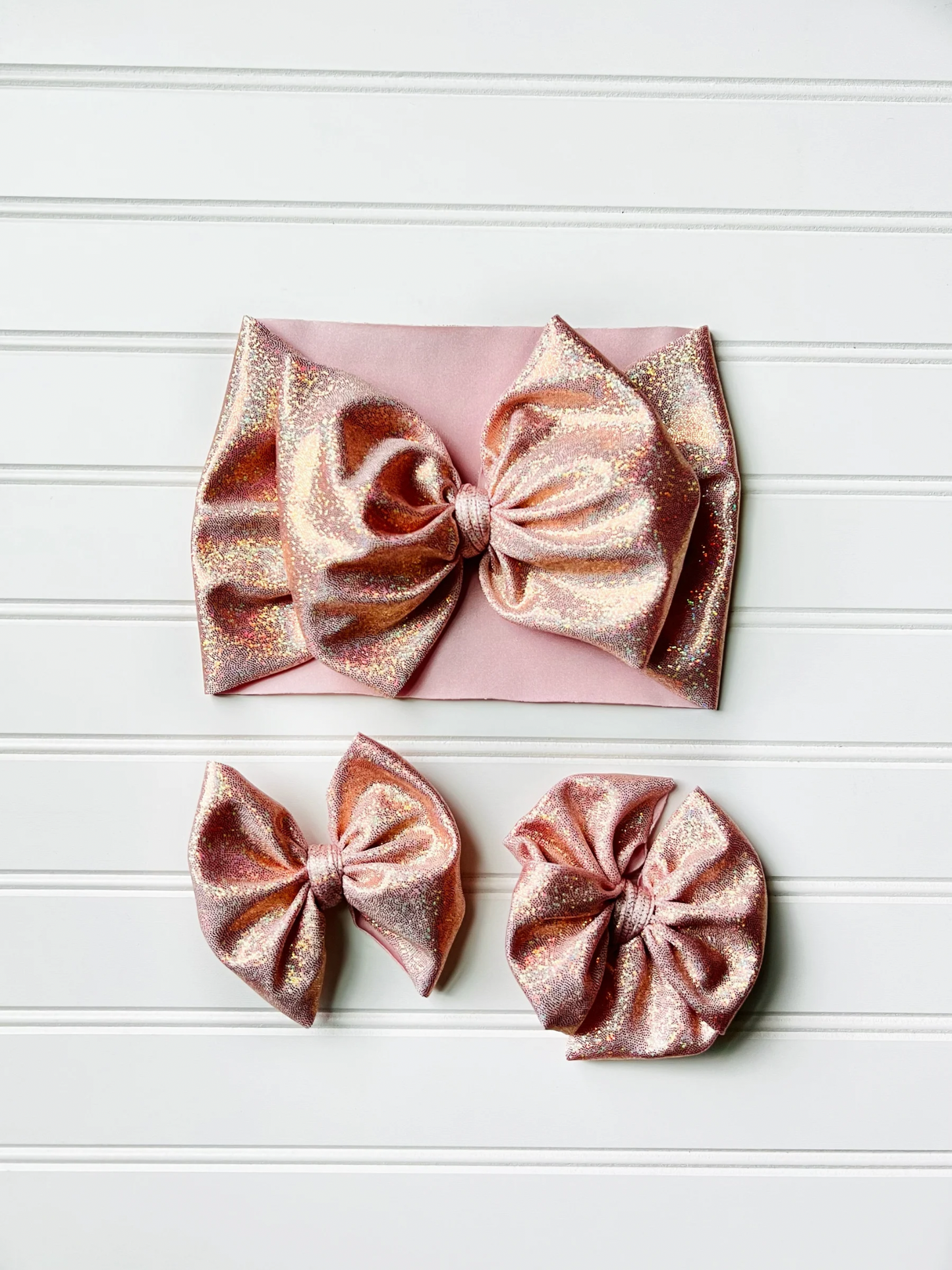 Shimmer Bow | Champagne Bubbles