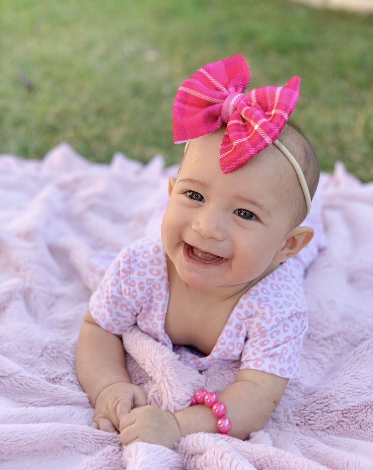 Plaid Bow | Peppermint Plaidy