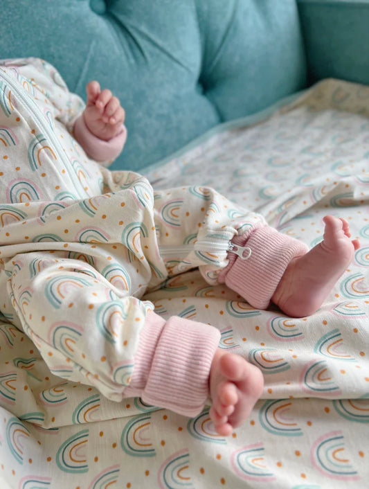 Bamboo Blend Lounge | Rainbow Baby Zippie