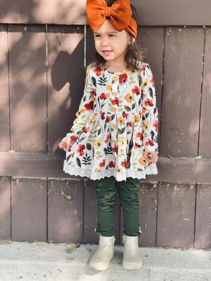 Long Sleeve Lace Set | Autumn Flourish