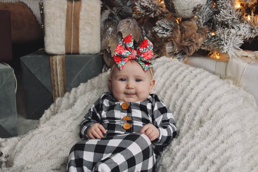 Bamboo Knotted Gown | Buffalo Plaid